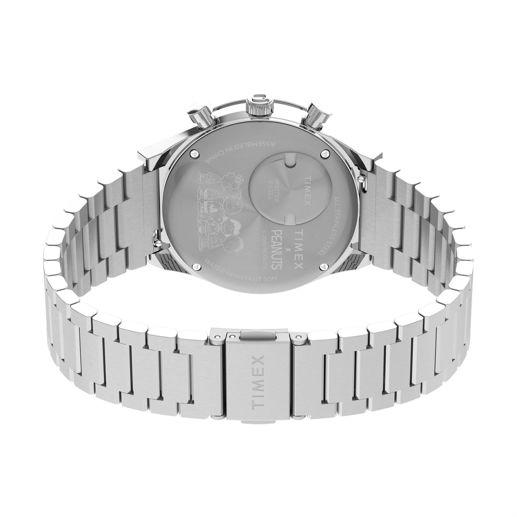 Timex Peanuts Q Racing Steel Bracelet Analogue Watch