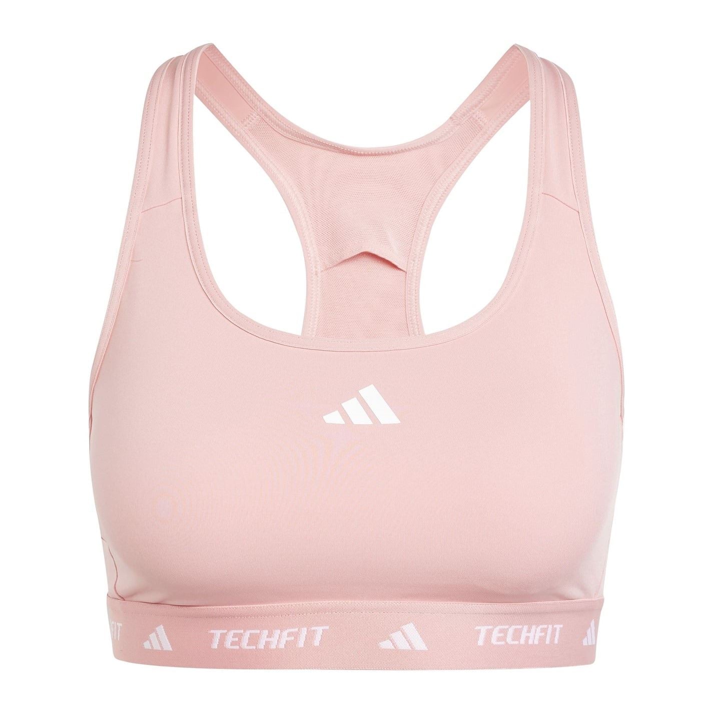 adidas Crew Neck Compression Fit Cropped Bra