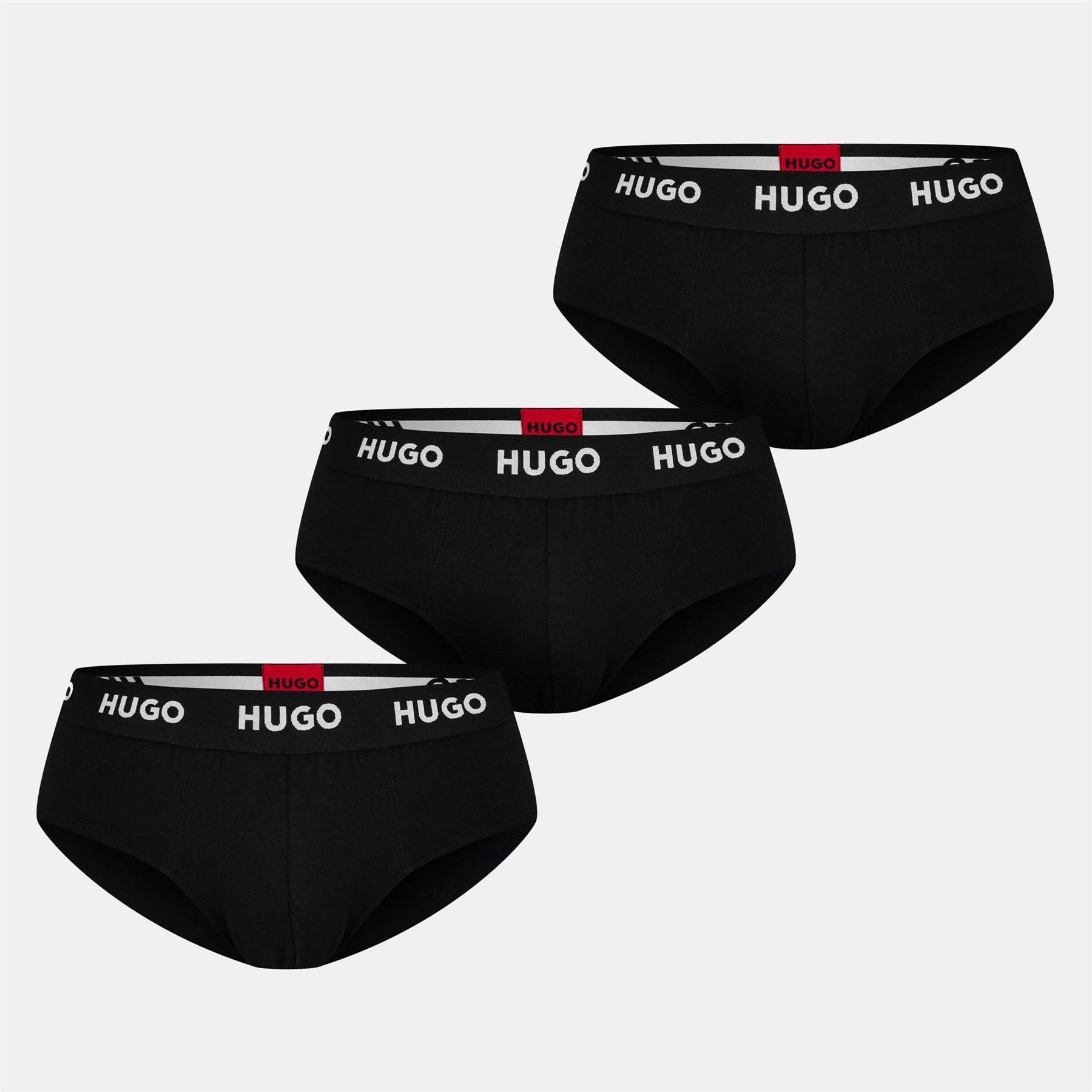 Hugo 3 Pack Cotton Logo Briefs