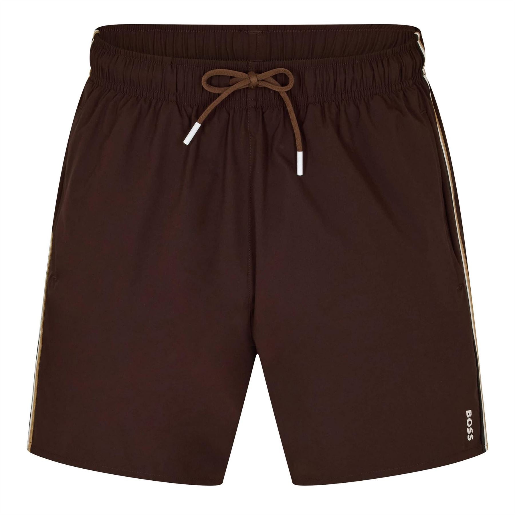 Boss Iconic Solid Patterned Regular Fit Swim Trunk