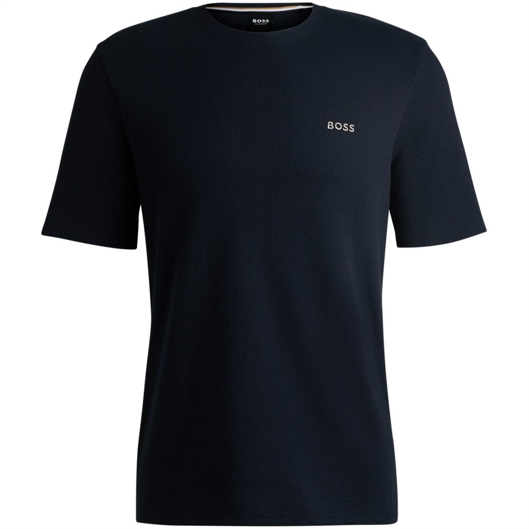 Boss BOSS Bodywear Waffle T Shirt with Structured Design