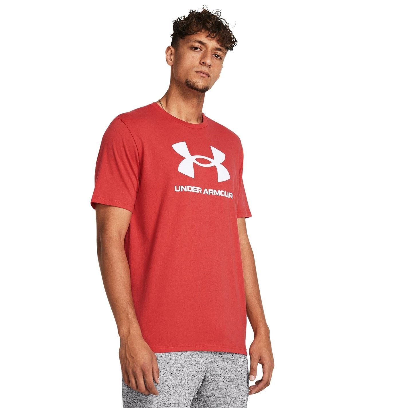 Under Armour Sport Style Logo Crew Neck Short Sleeve T-Shirt