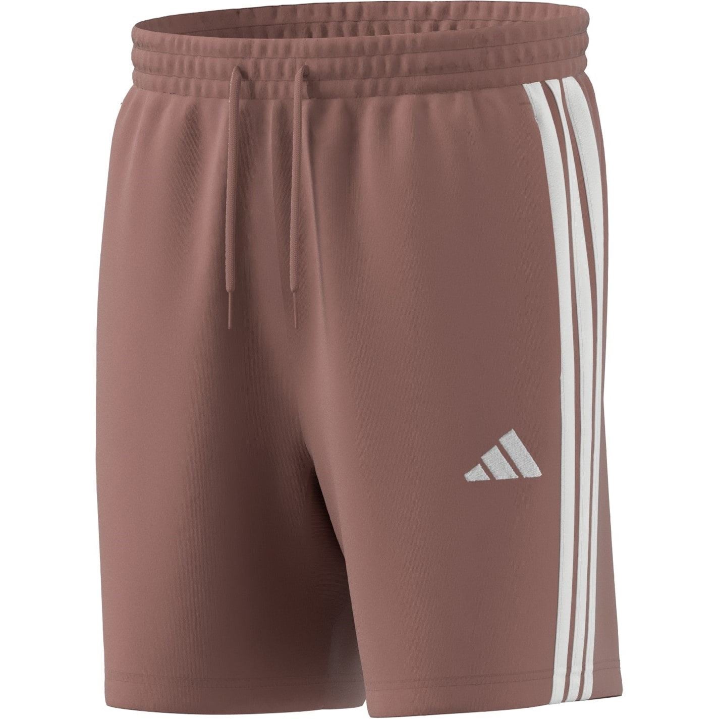 adidas Mens Essentials 3 Stripe Fleece Shorts