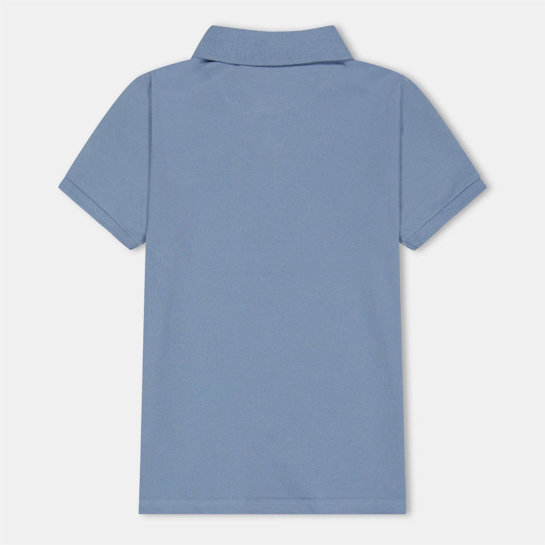 Farah Bugsworth Embroidered Collared Short Sleeve Polo Shirt