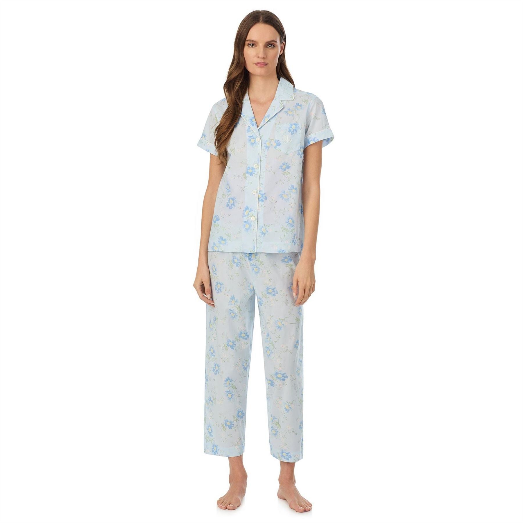 Lauren by Ralph Lauren Knitted Short Sleeve Pyjama Set