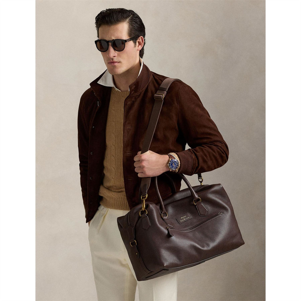 Polo Ralph Lauren Rectangle Shape Duffle Bag with Logo Patch