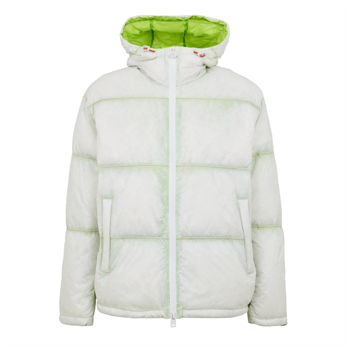 Diesel Solid Patterned Hooded Zipped Pocket Softshell Jacket