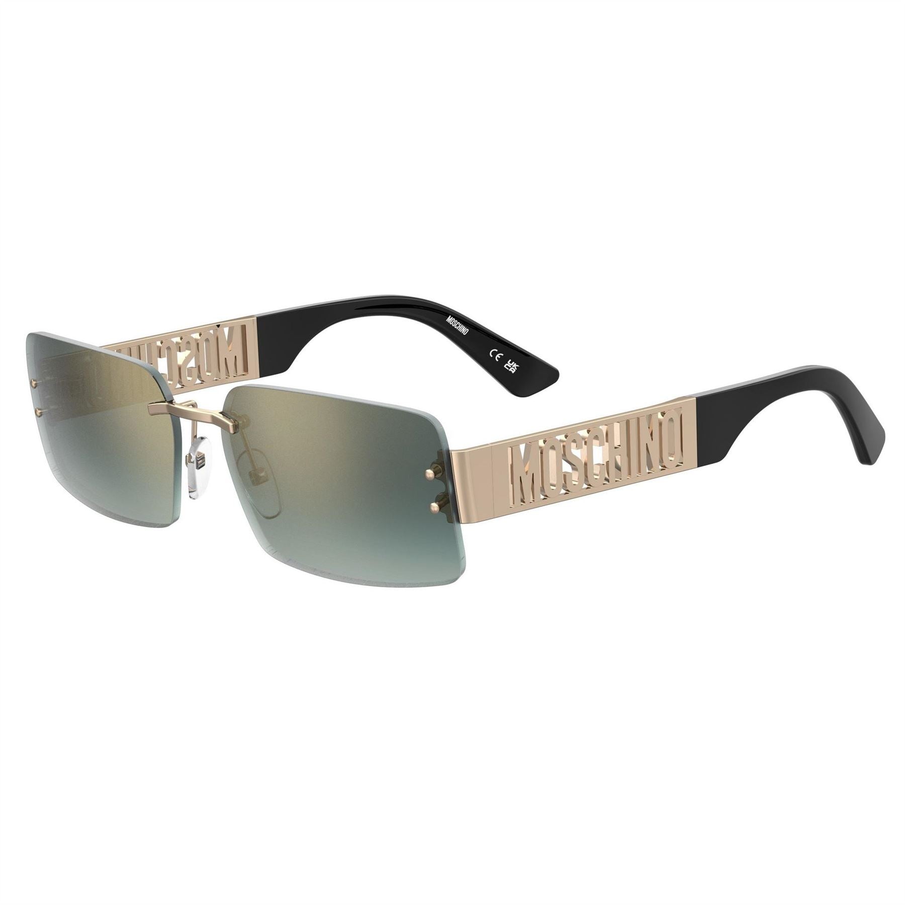Moschino Rectangular Round Sunglasses