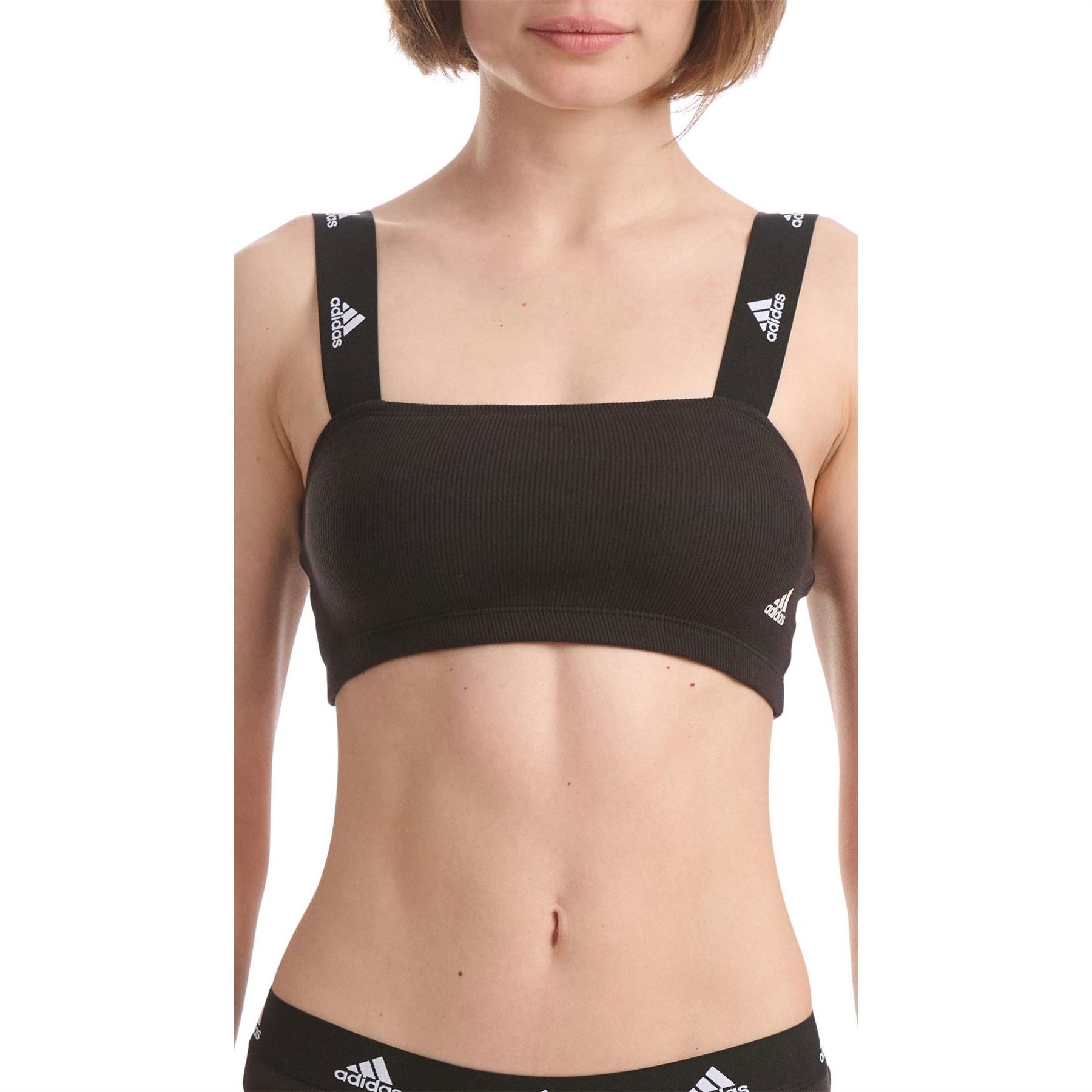 adidas Ribbed Bandeau Strapless Bra