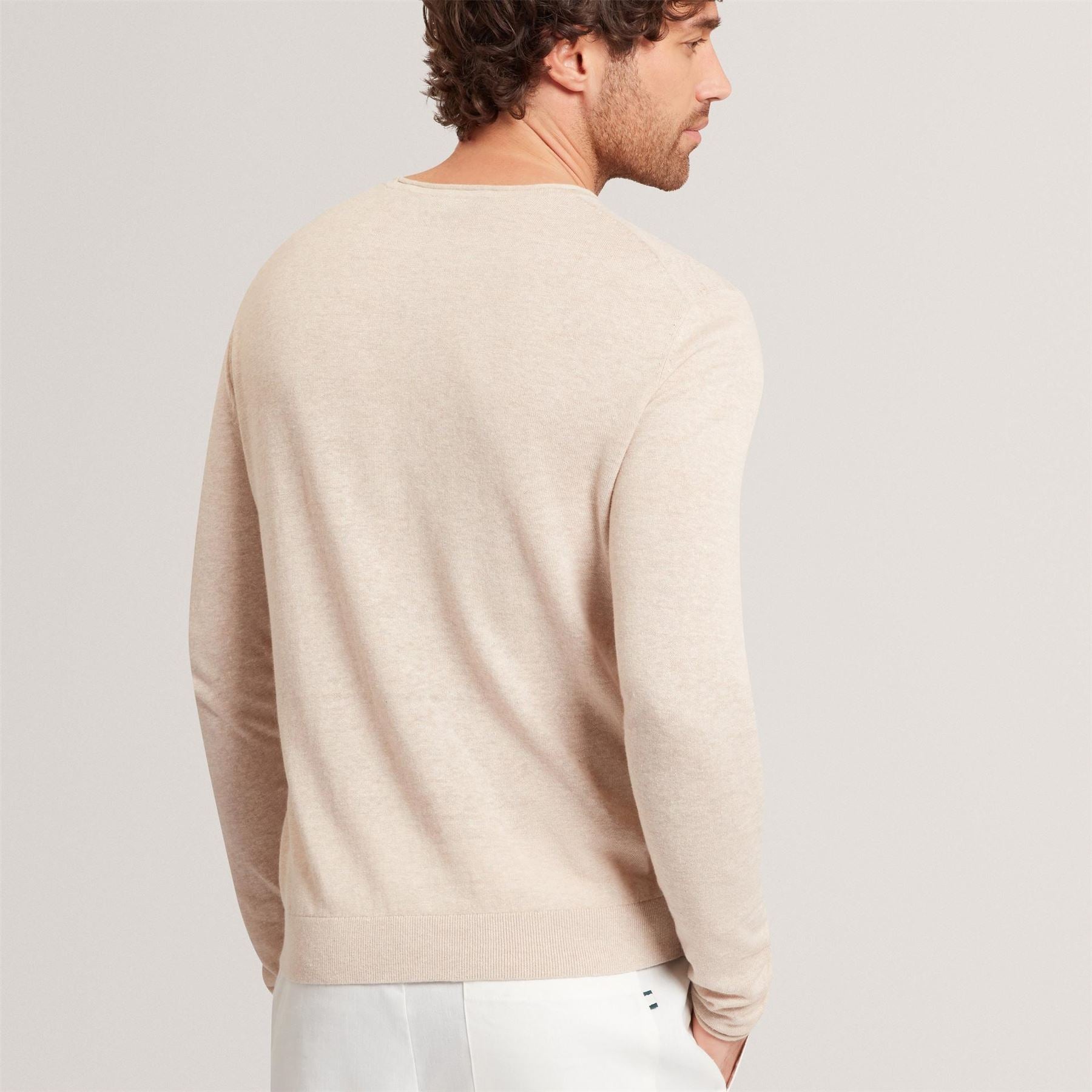 Ted Baker Linen Blend Crew Neck Jumper