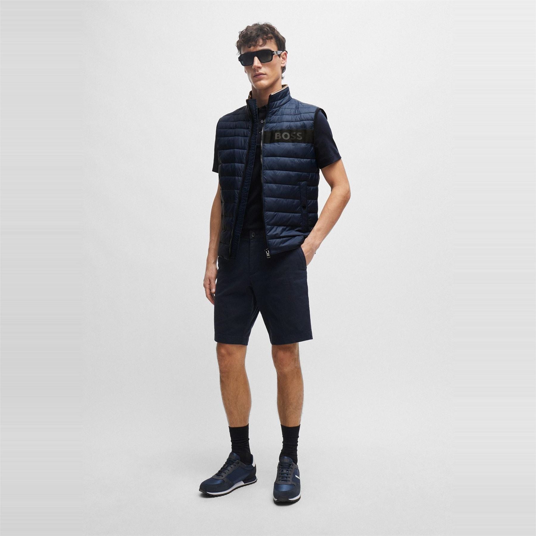 Boss Darolan Solid Patterned Gilet