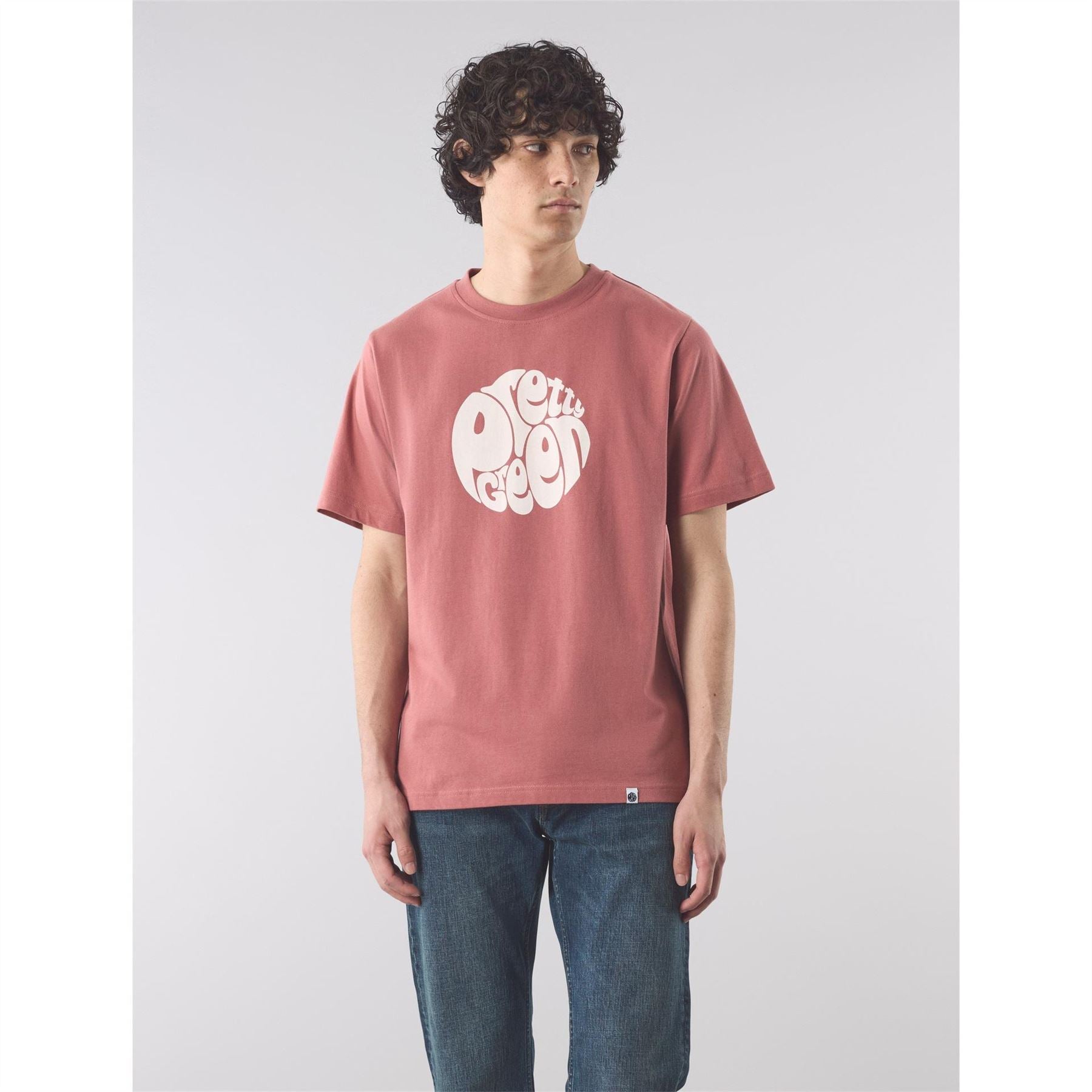 Pretty Green Logo Print Crew Neck Short Sleeve T-Shirt