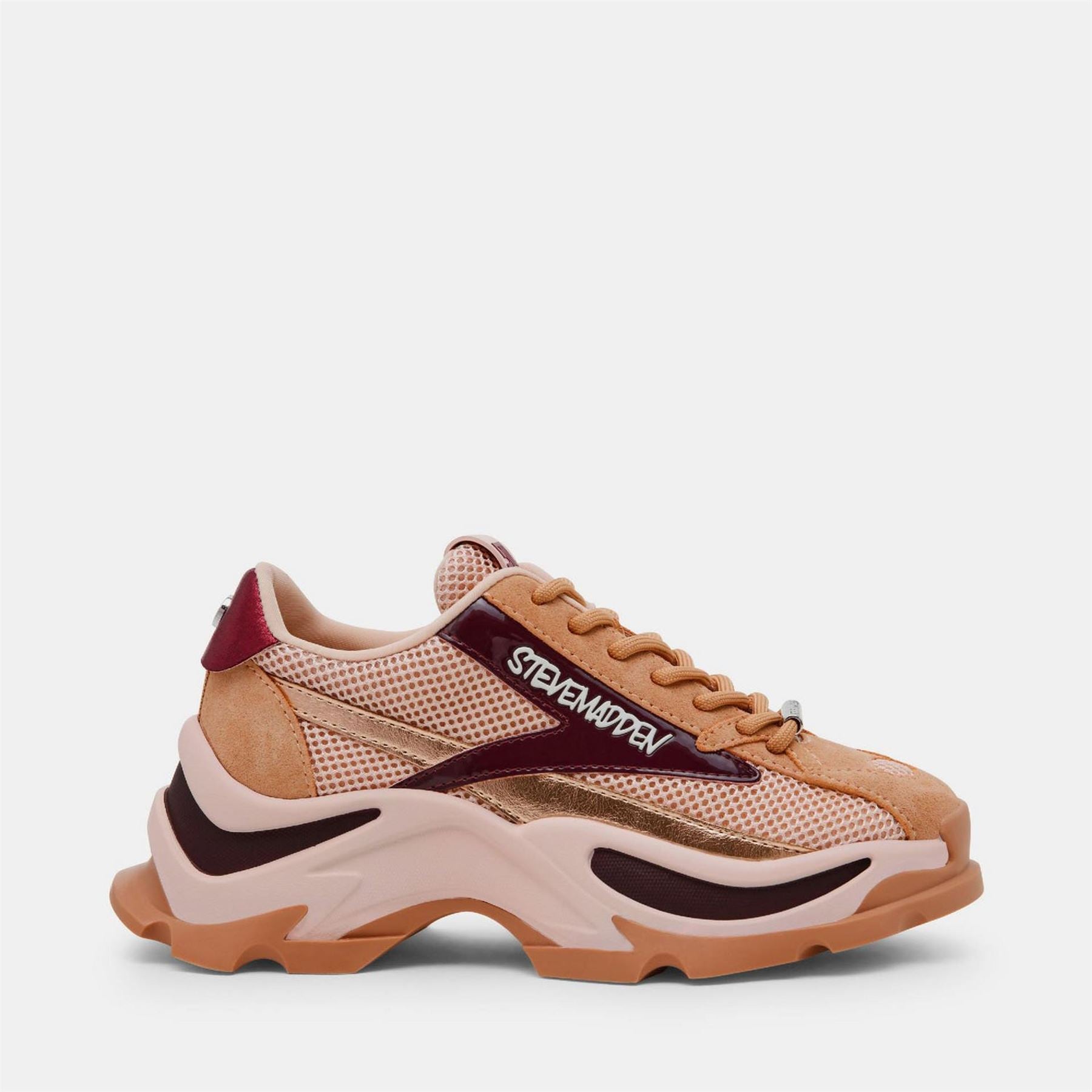 Steve Madden Zoomz Lace Up Platform Sneakers Shoes