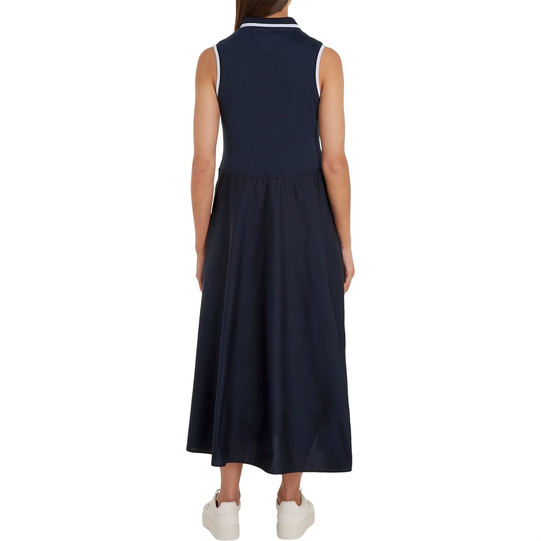 Tommy Hilfiger Polo Neck Maxi T-Shirt dress