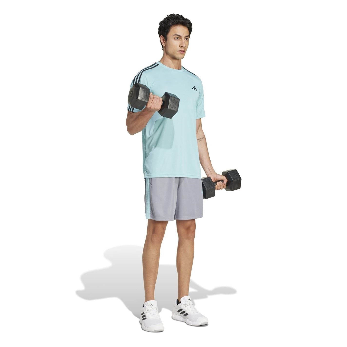 adidas Mens 3 Stripes 9 Inch Shorts