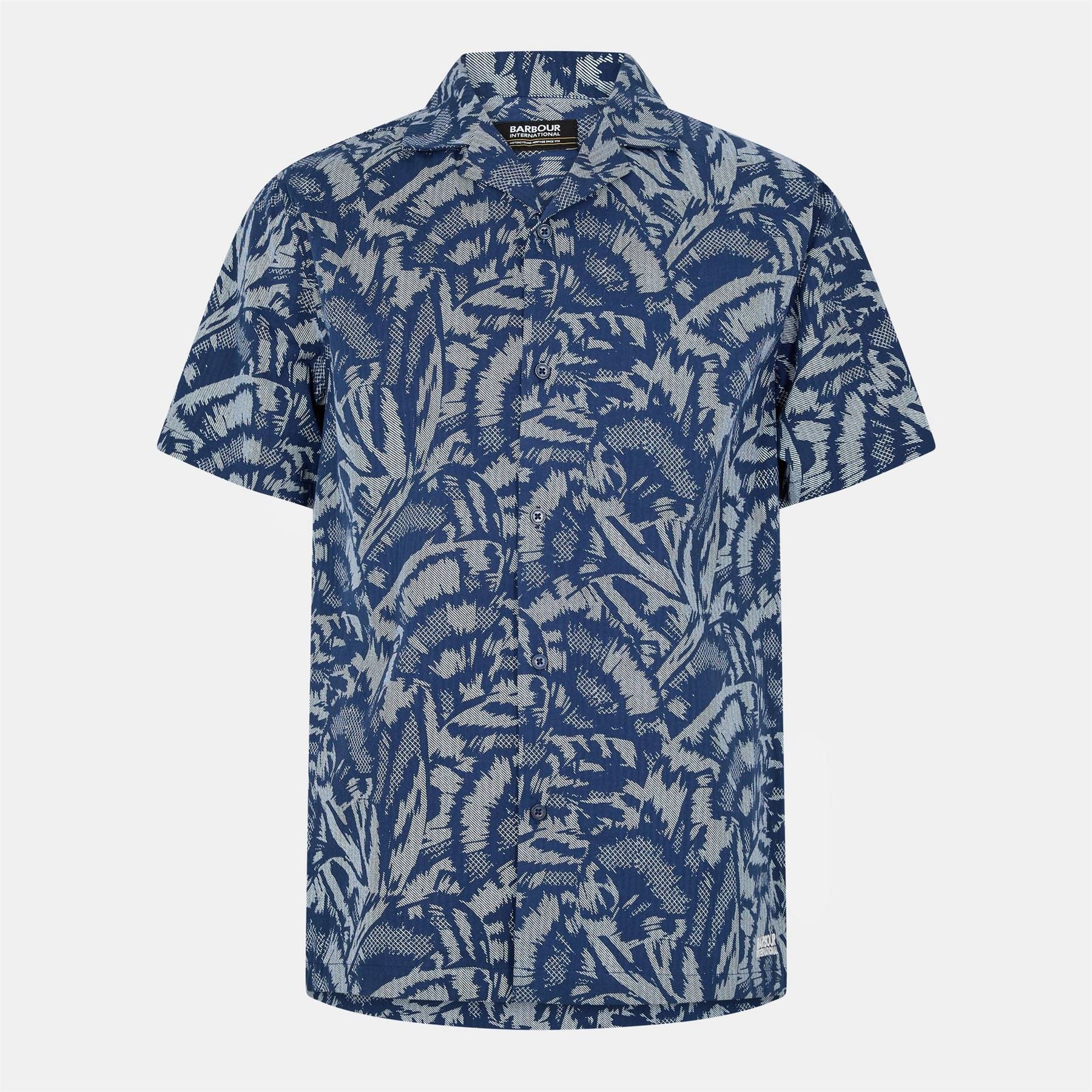 Barbour International B.intense Kew All Over Print Short Sleeve Patterned Shirt