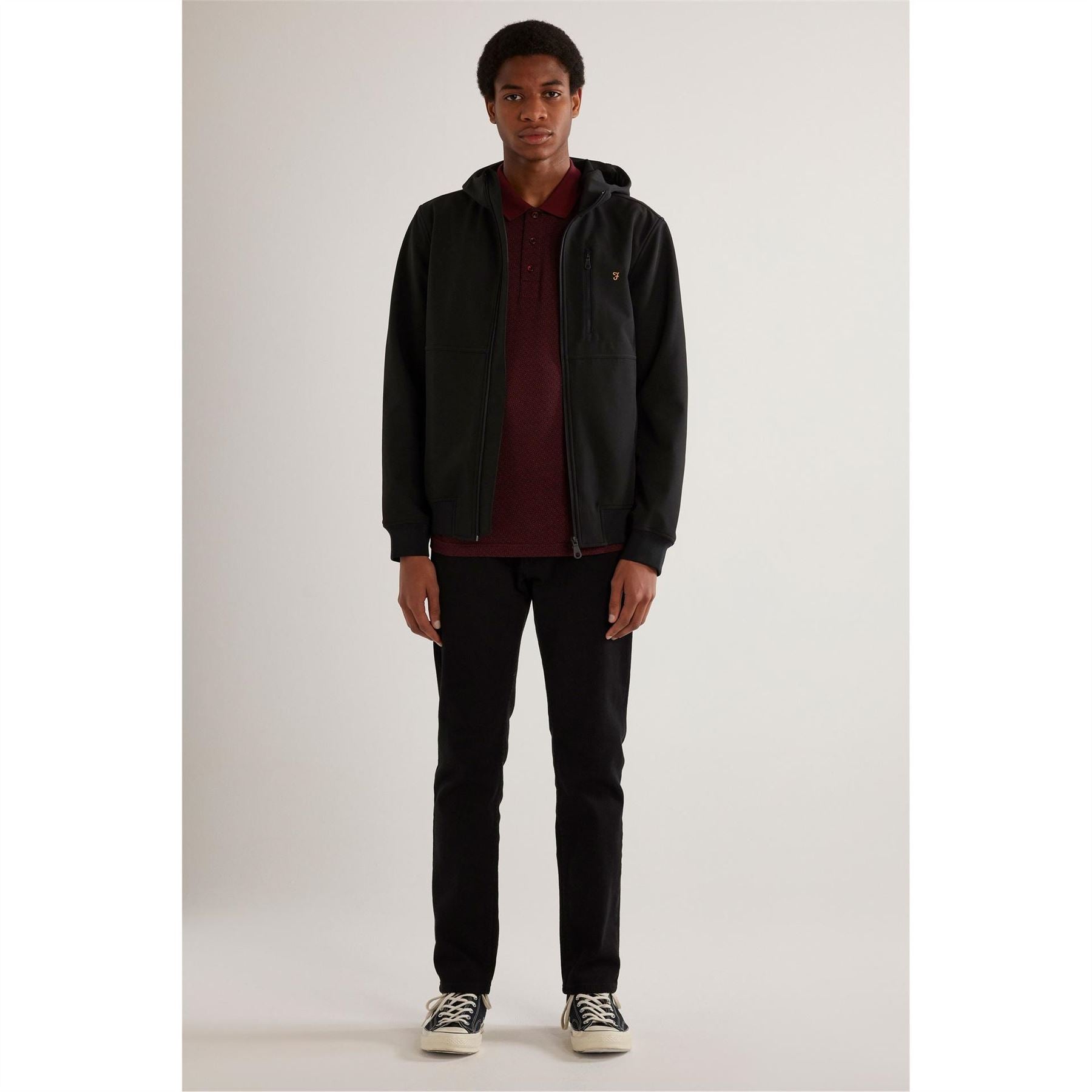 Farah Faux Fur Hooded Coat