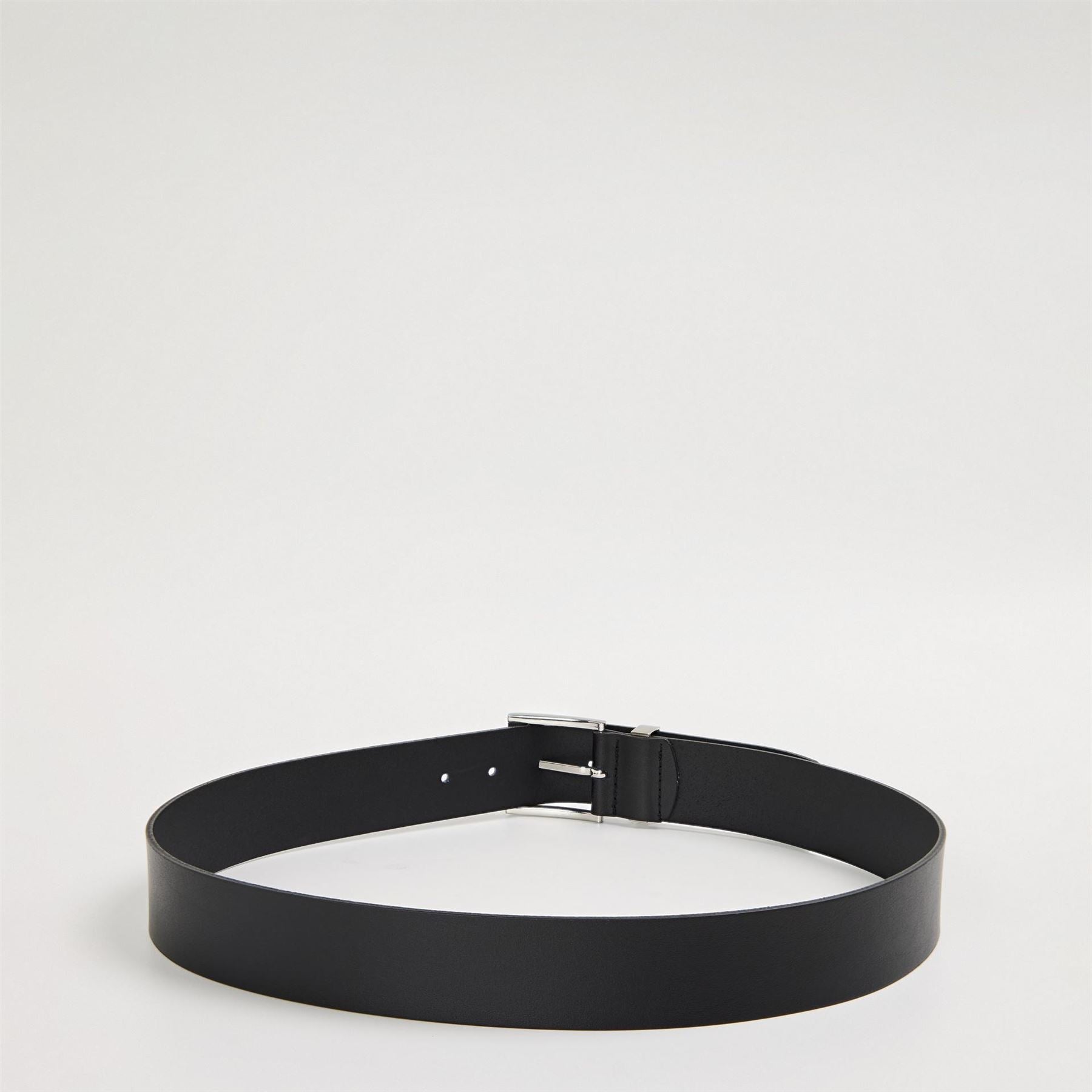 Boss Leather Belt With Smooth Buckle (bud)