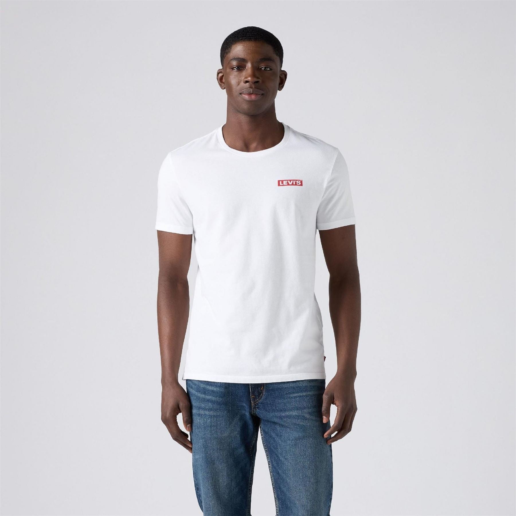 Levis Wordmark Crew Neck Short Sleeve Regular Fit T-Shirt