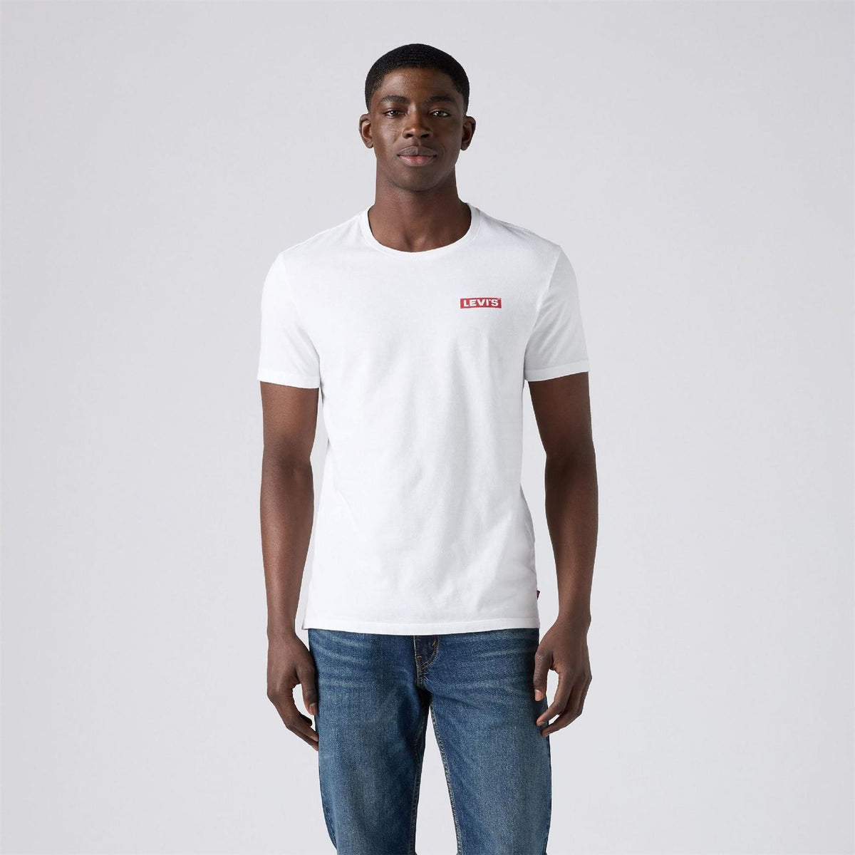 Levis Wordmark Crew Neck Short Sleeve Regular Fit T-Shirt