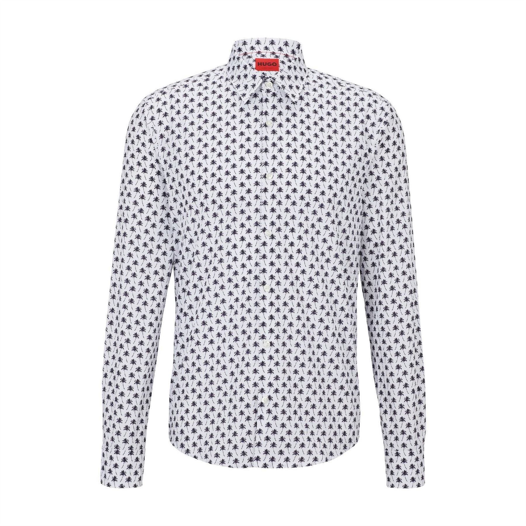 Hugo Collared Neck Long Sleeve Regular Fit Shirt