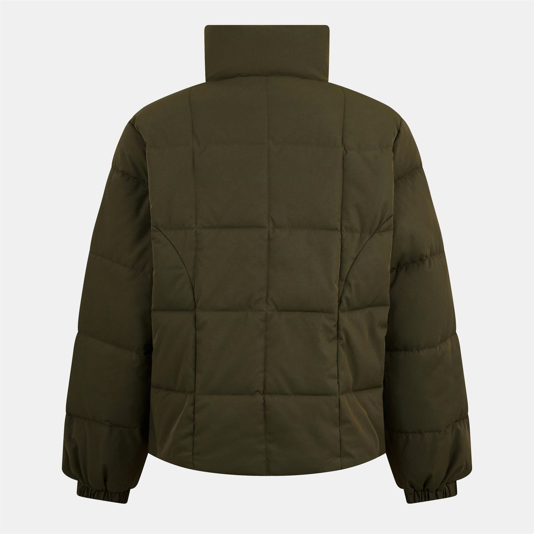 Jack Wills Boxy Fit High Neck Short Puffer Jacket