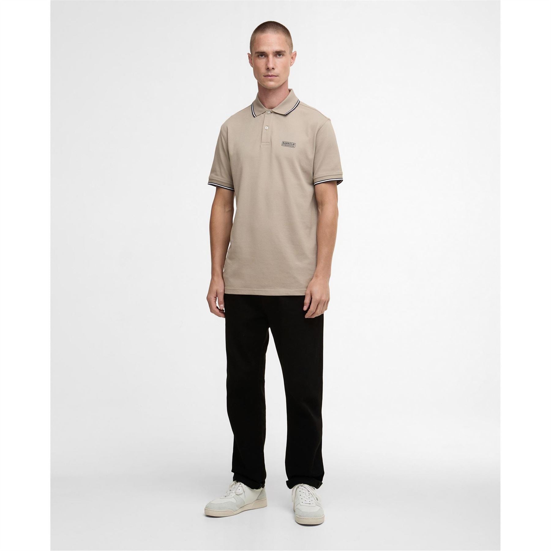 Barbour International Tipped Short Sleeve Polo Shirt