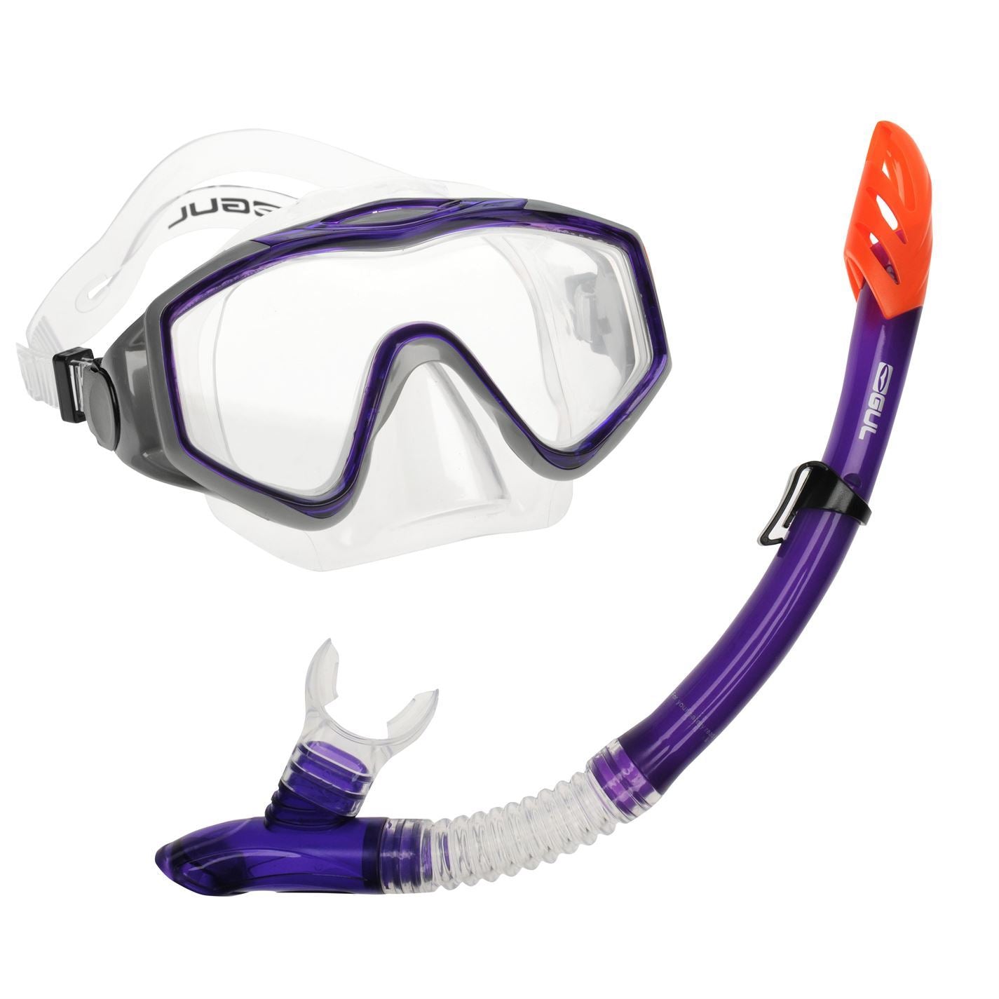 Gul Snorkeling Set   Tempered Glass Diving Mask  And  Splash Proof Snorkel