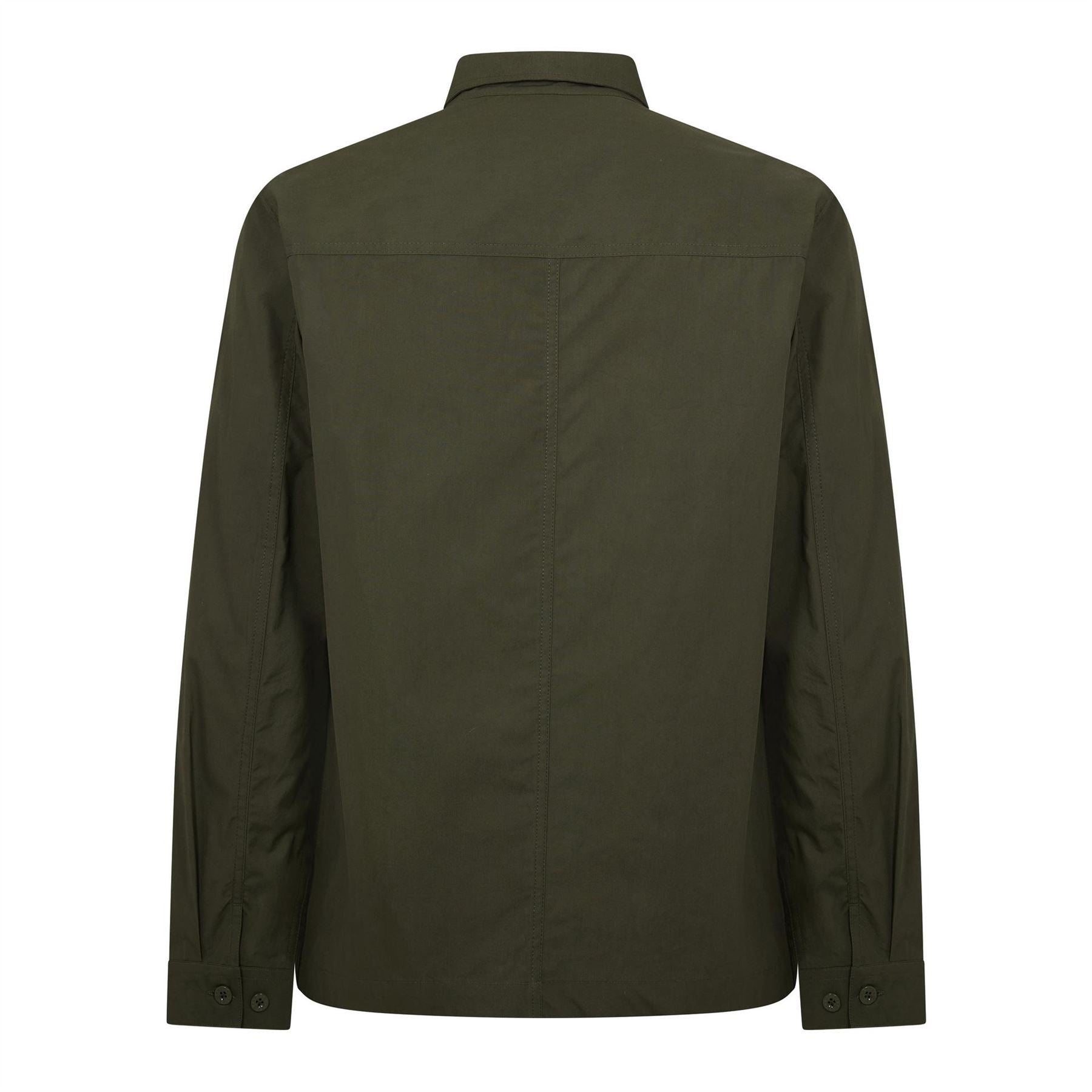 Pretty Green Boston Solid Patterned Snap Button Chest Pocket Overshirt