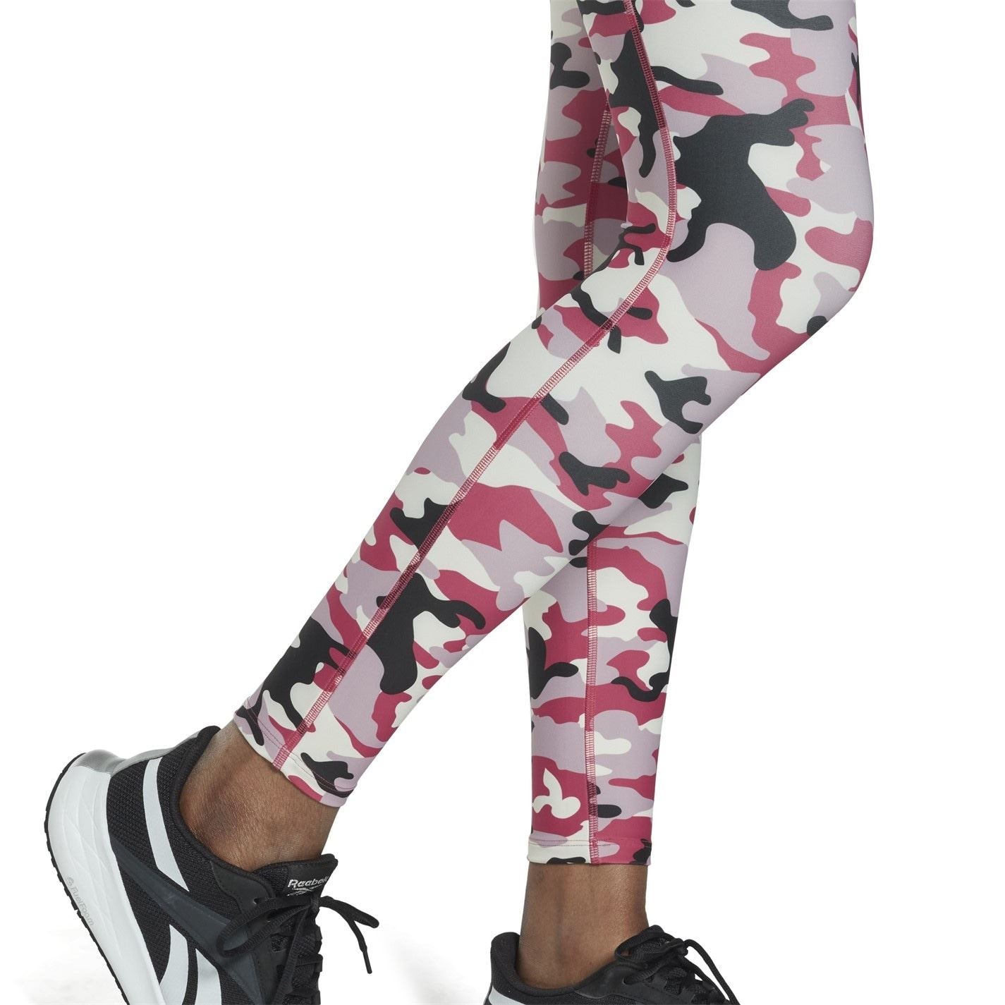 Reebok Womens Lux Bold Camo Print Leggings Gym Legging