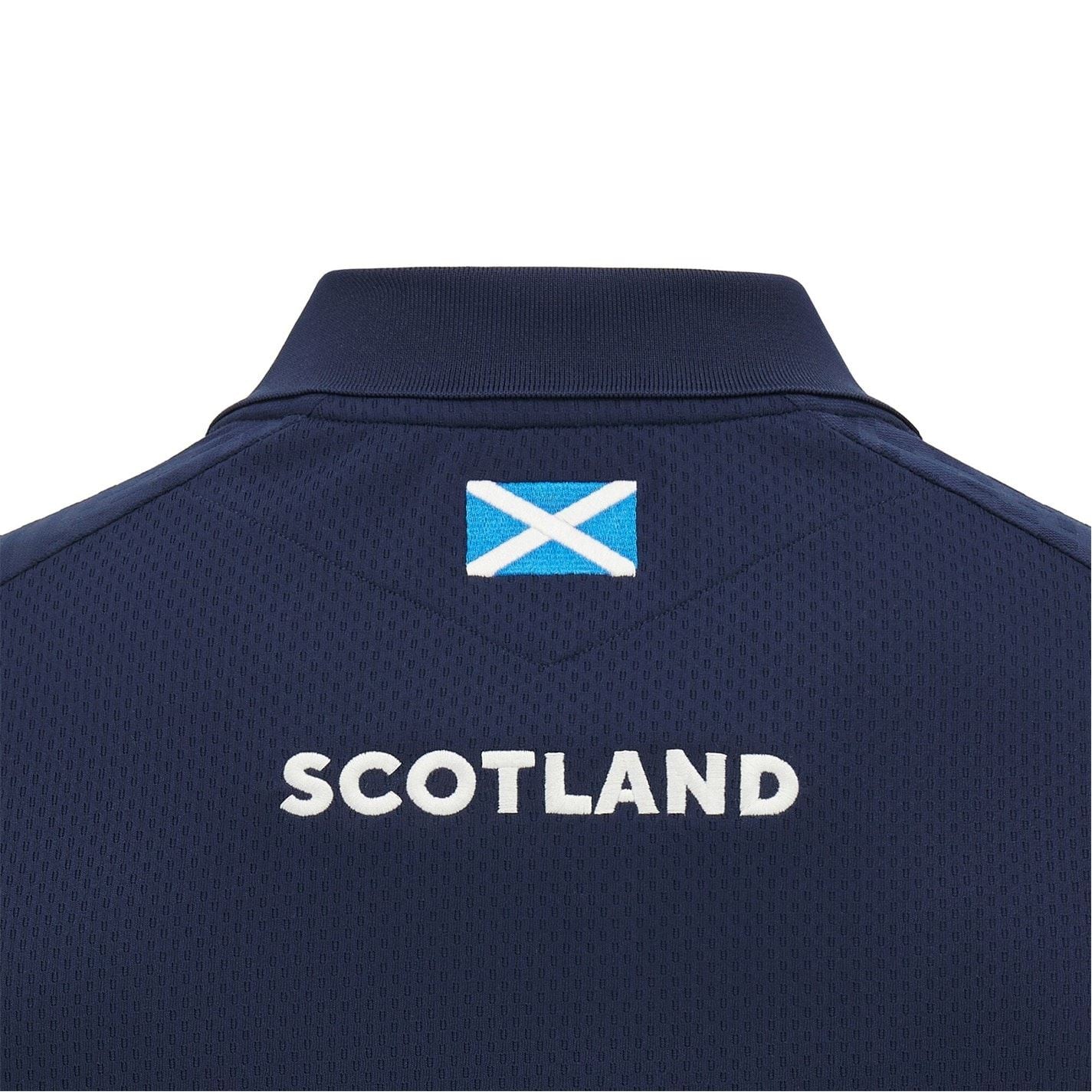 Macron Scotland Rugby Union Polo Shirt 2024 Adults