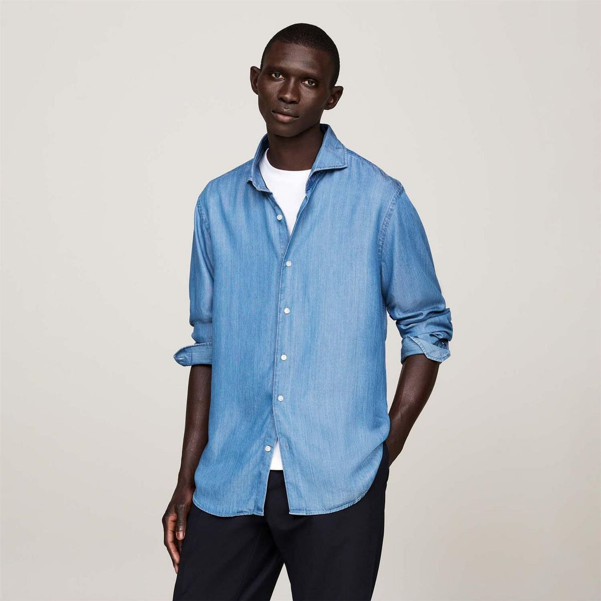 Tommy Hilfiger Casual Slim Fit Denim Shirt