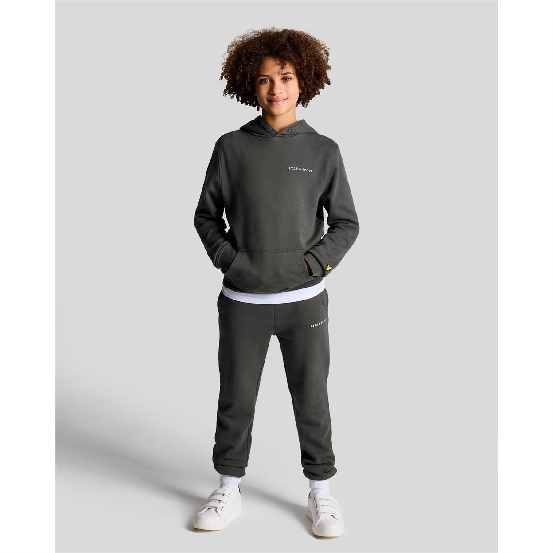 Lyle and Scott Logo Closed Hem Fleece Joggers