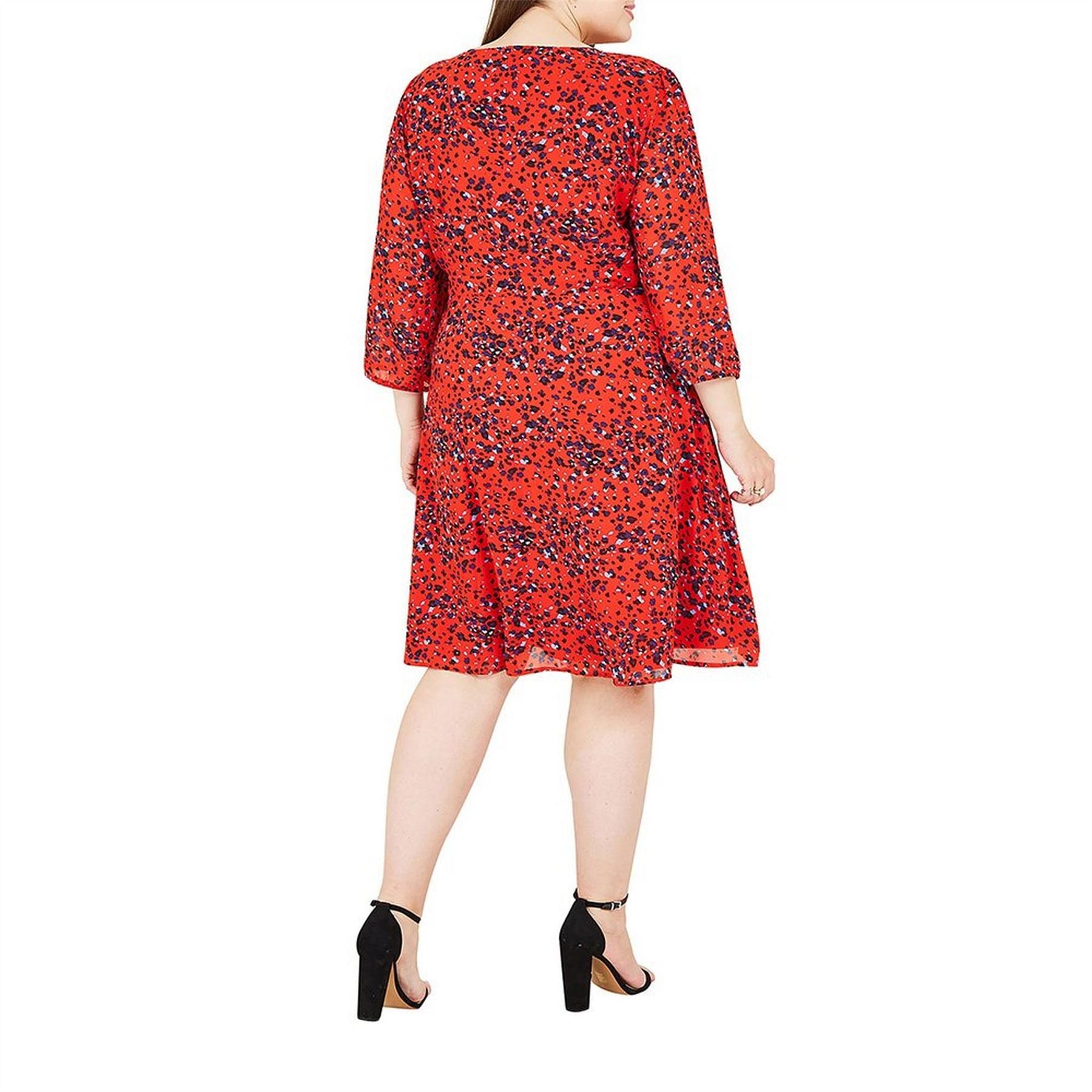 Yumi Animal Print Wrap Dress