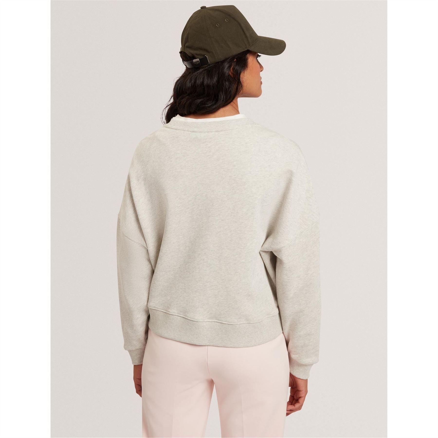 Ted Baker Crew Neck Drop Shoulder Long Sleeve Sweatshirt