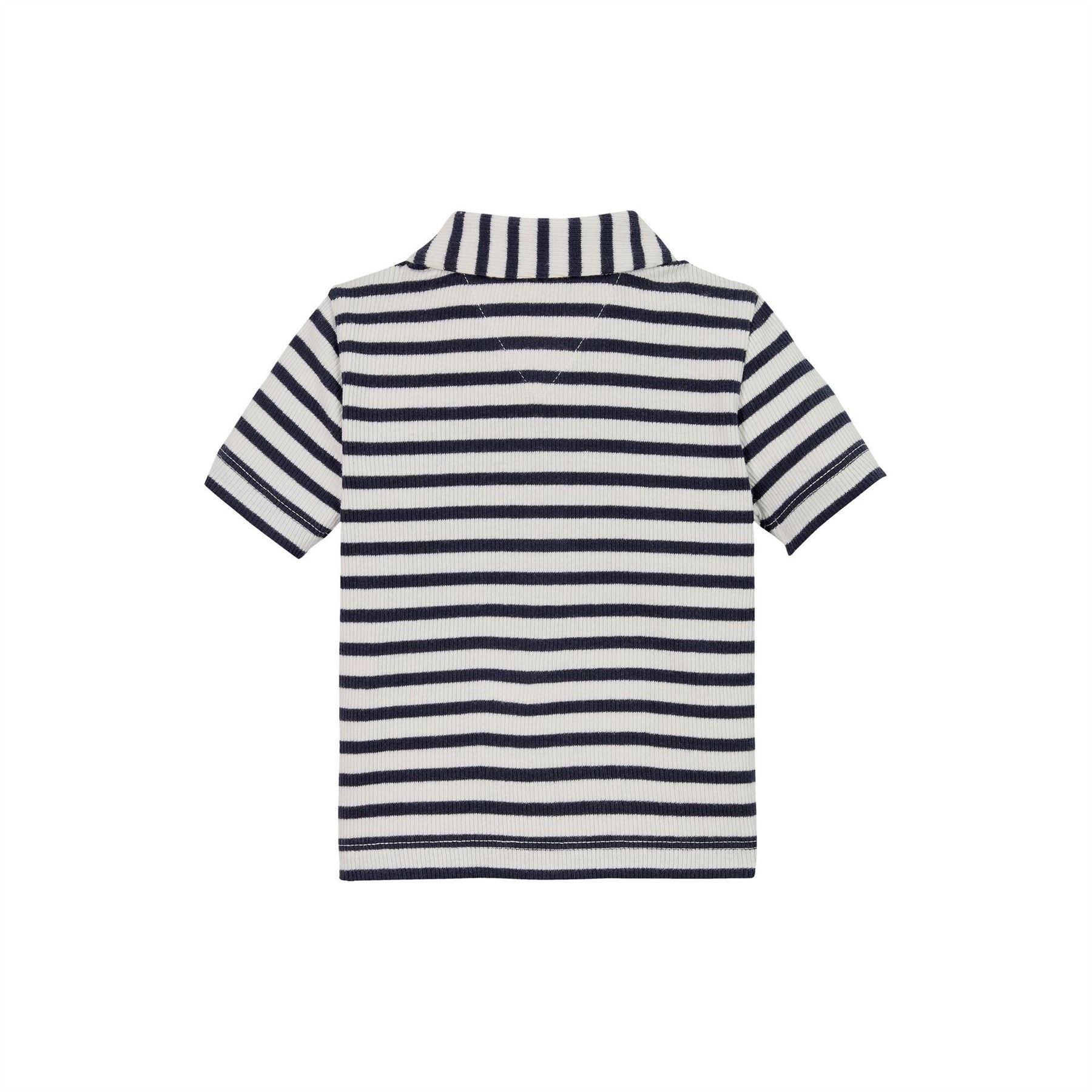 Tommy Hilfiger Rib Stripe Short Sleeve Polo Shirt