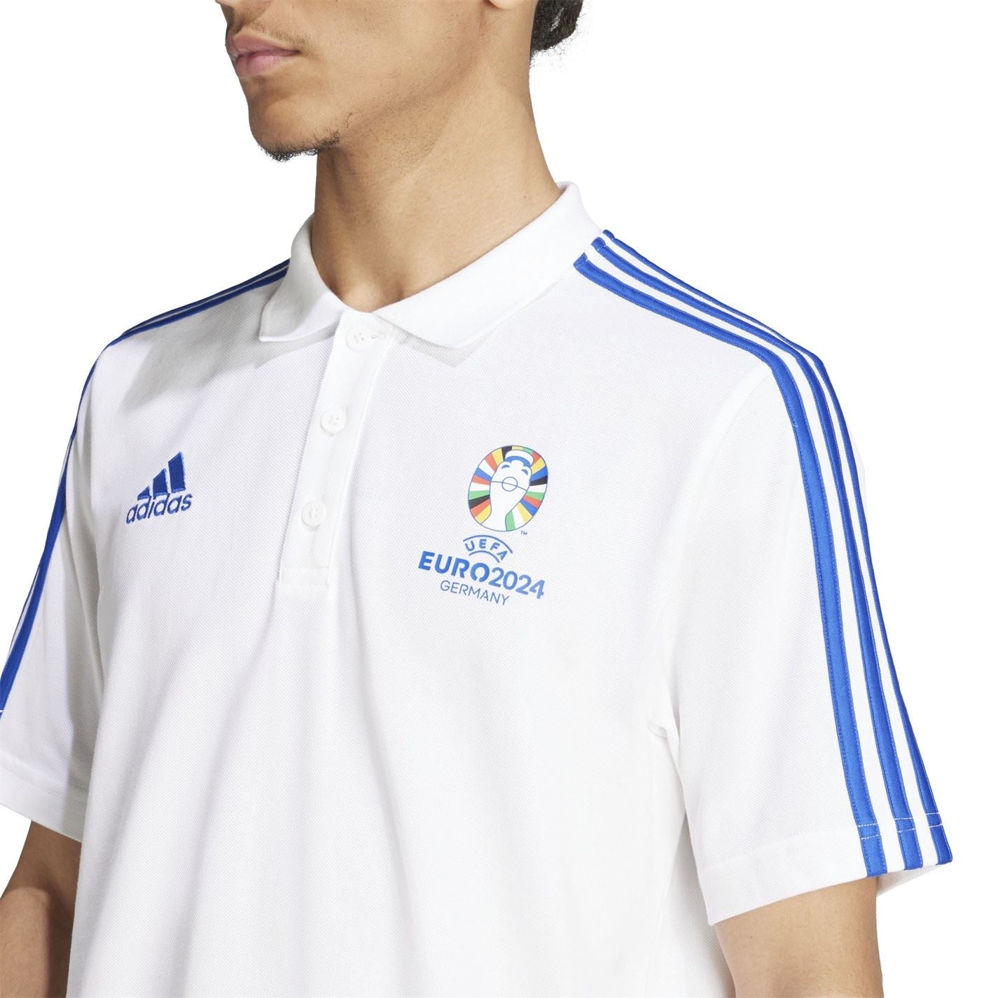 adidas Mens Uefa Euro24  Official Emblem Polo Shirt
