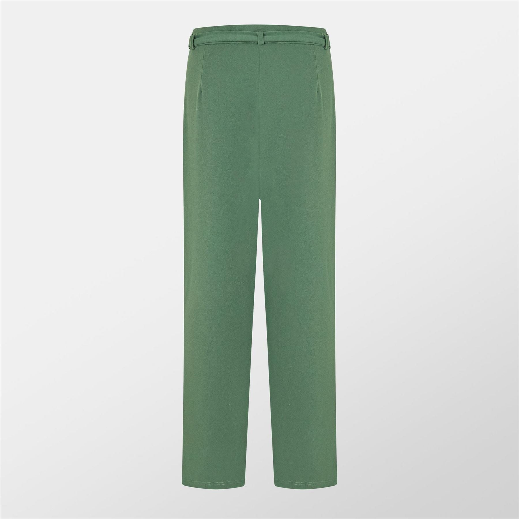 Vila Viclva Belt Straight Solid Patterned Trousers