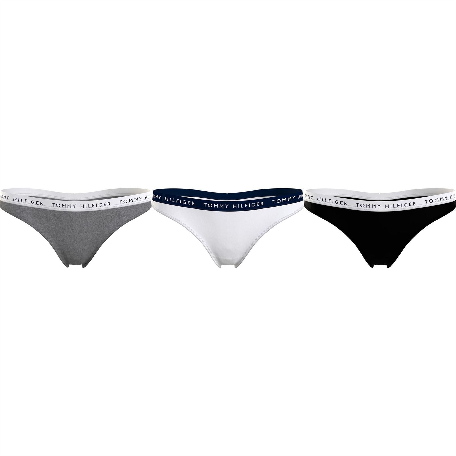 Tommy Hilfiger Womens Bodywear 3 Pack Thong Briefs