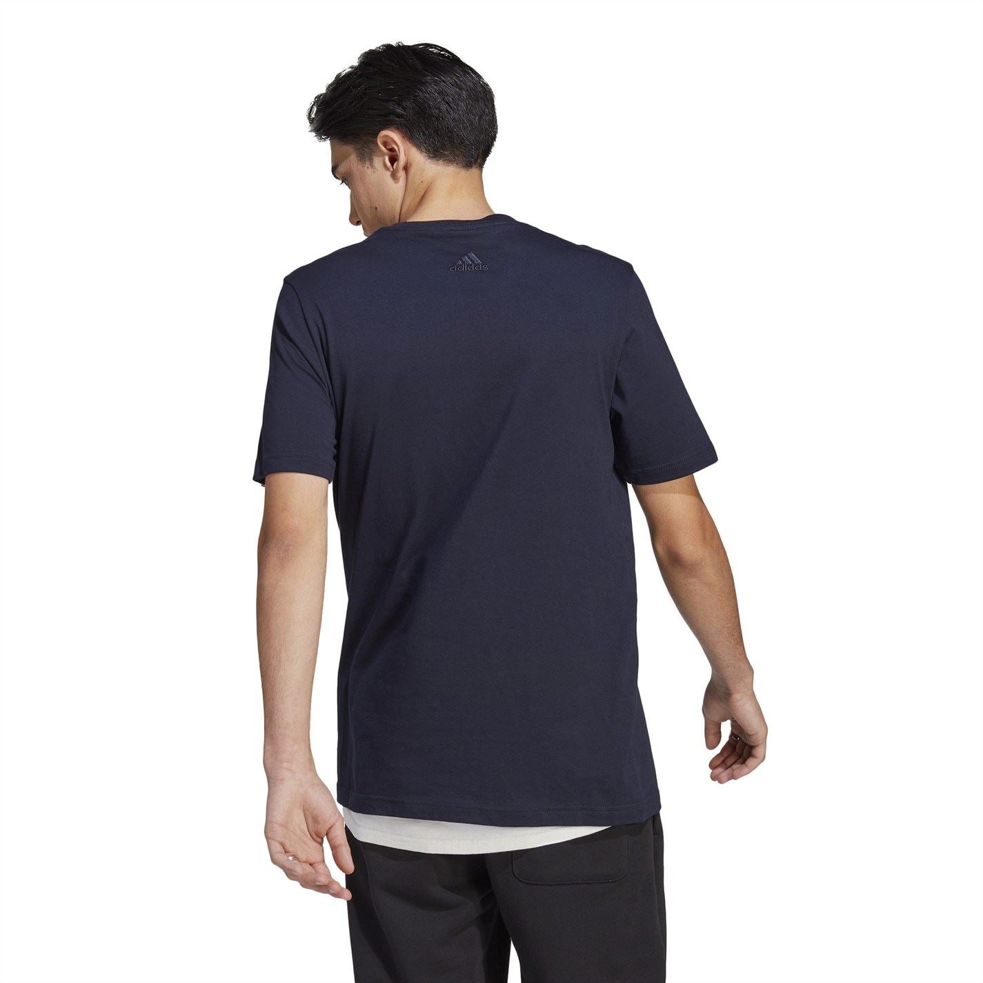 adidas Mens Essentials Single Jersey Logo T-Shirt