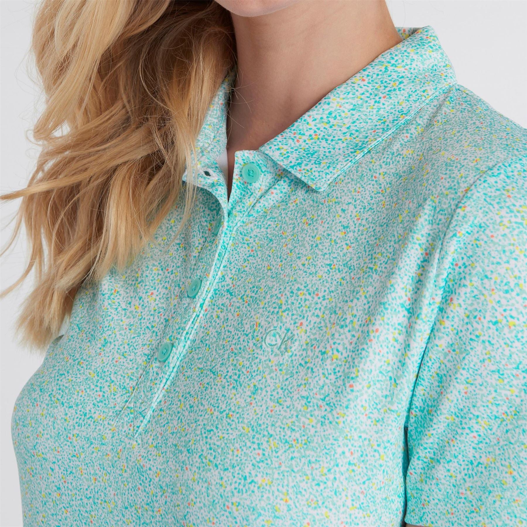 Calvin Klein Golf Hamlin Collared Neck Knee Length T-Shirt Dress