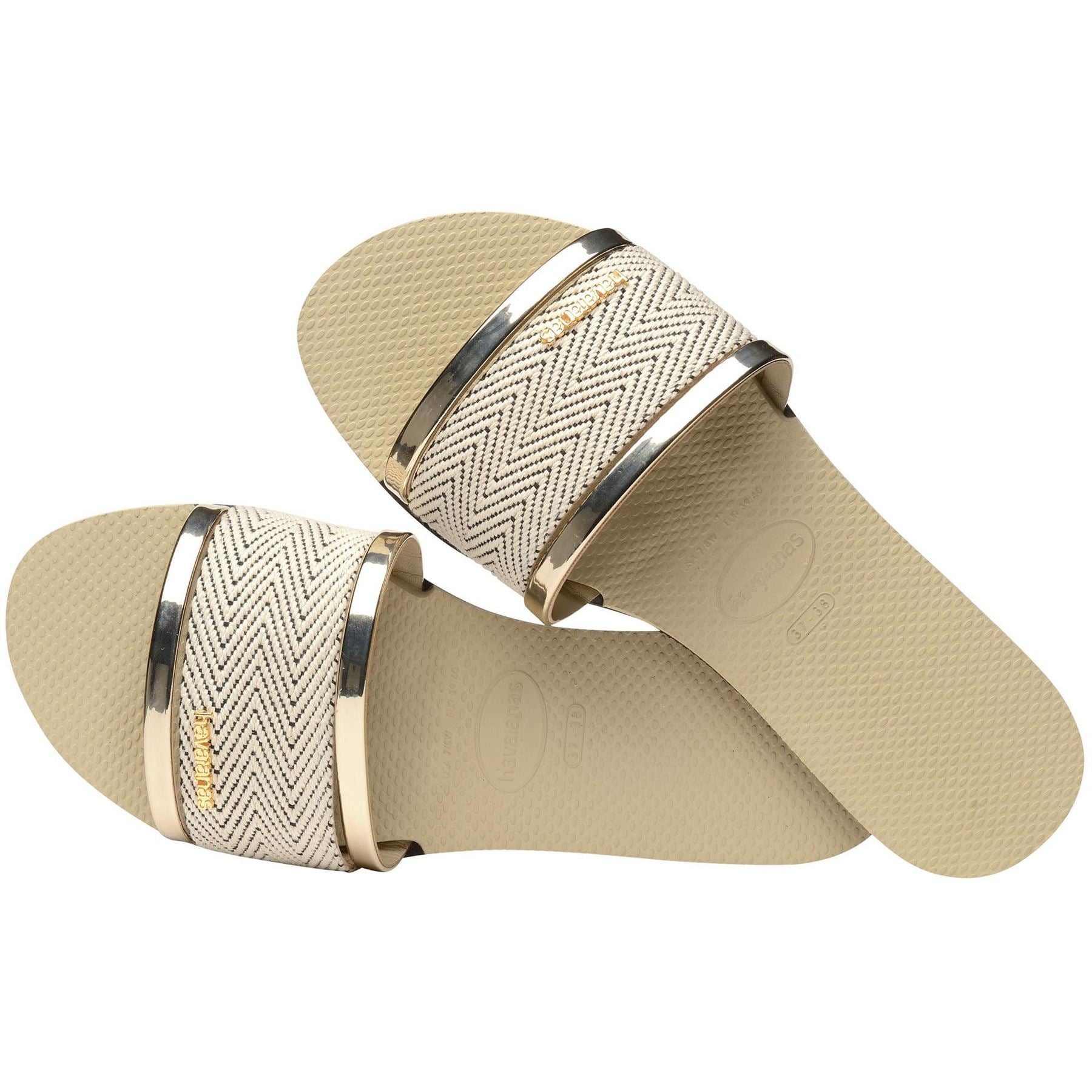 Havaianas Hav. You Trancoso Premium Black 33  Flip Flops Womens
