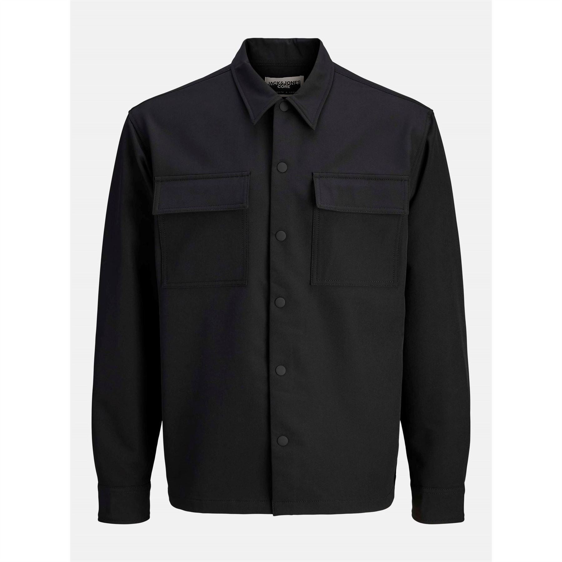 Jack and Jones Commute Regular Fit Collared Neck Long Sleeve Shirt