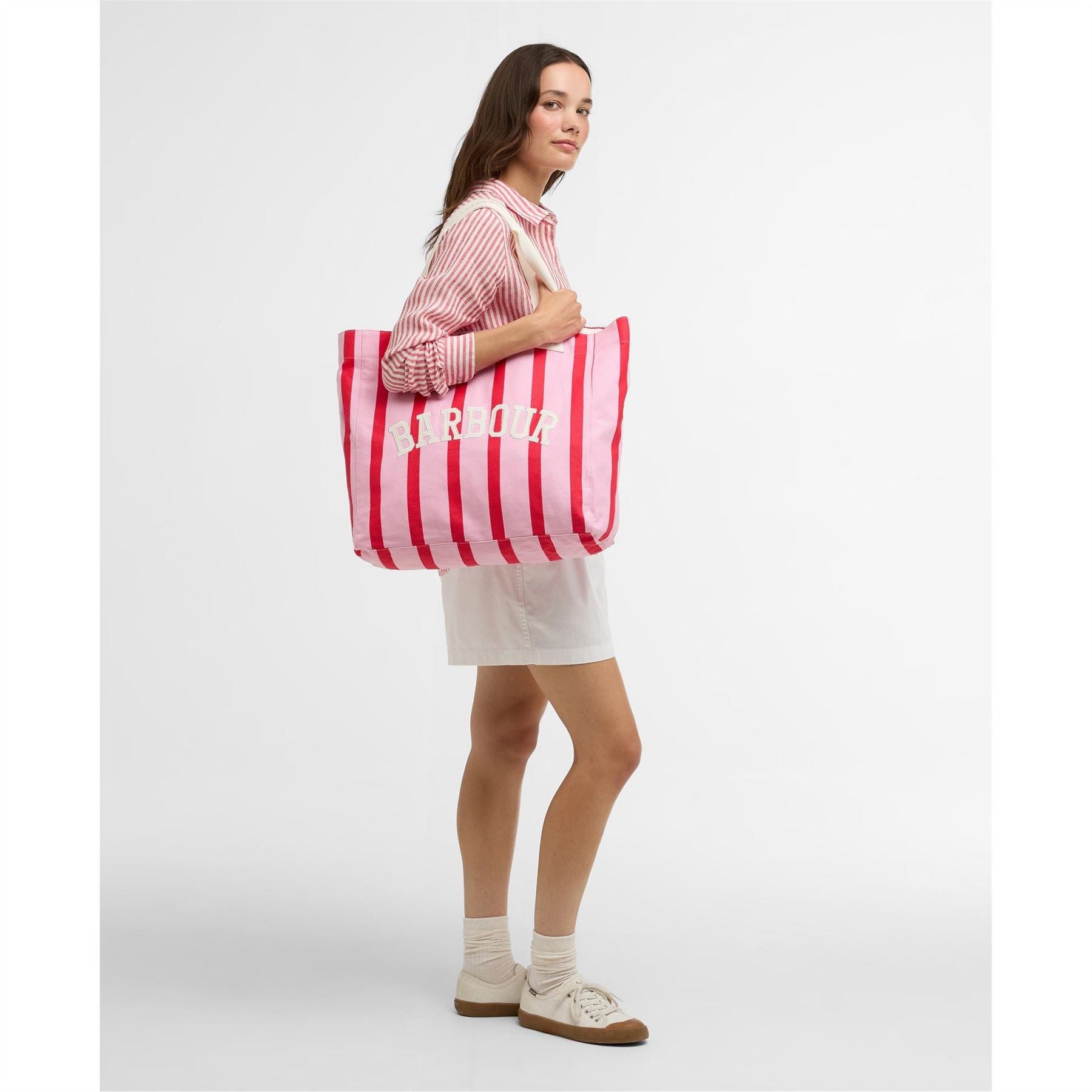 Barbour Emily Stripe Tote Bag