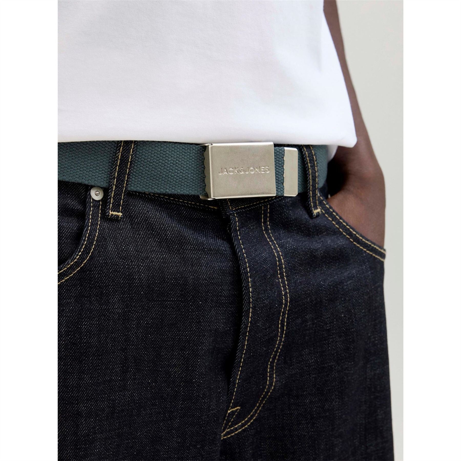 Jack and Jones Woven Belt Mens