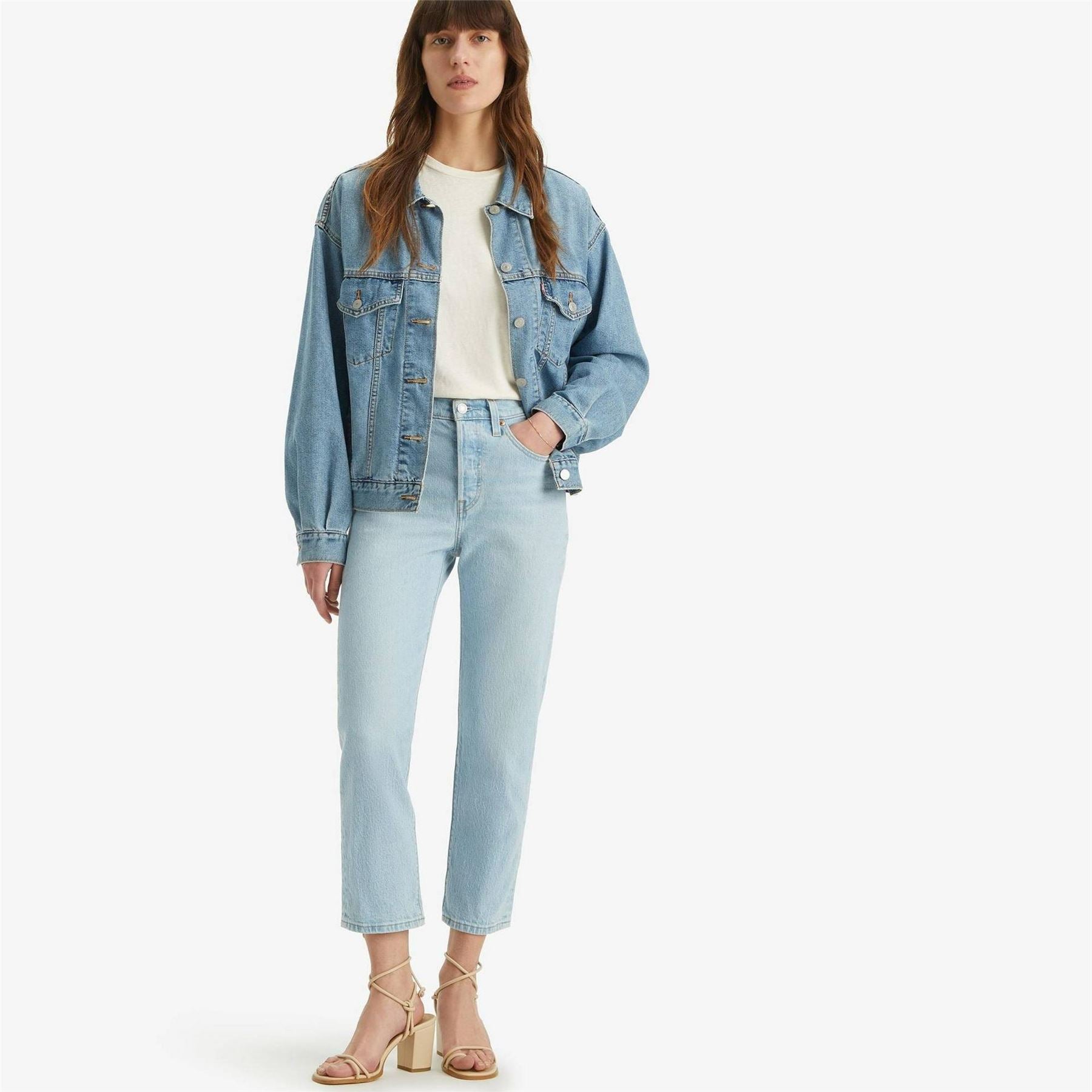 Levis 501 Womens Cropped Jeans