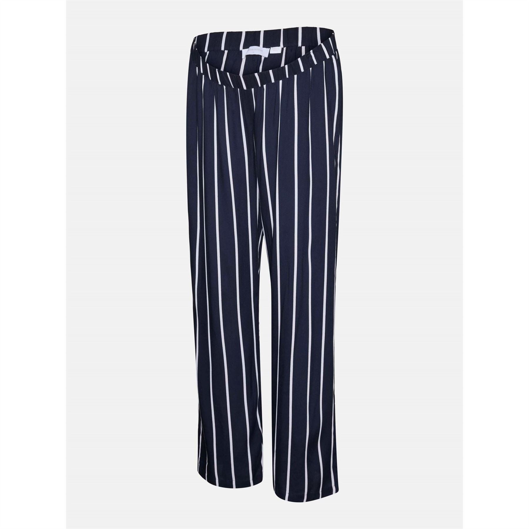 Mamalicious Mlsilvie Vertical Stripe Wide Leg Pants