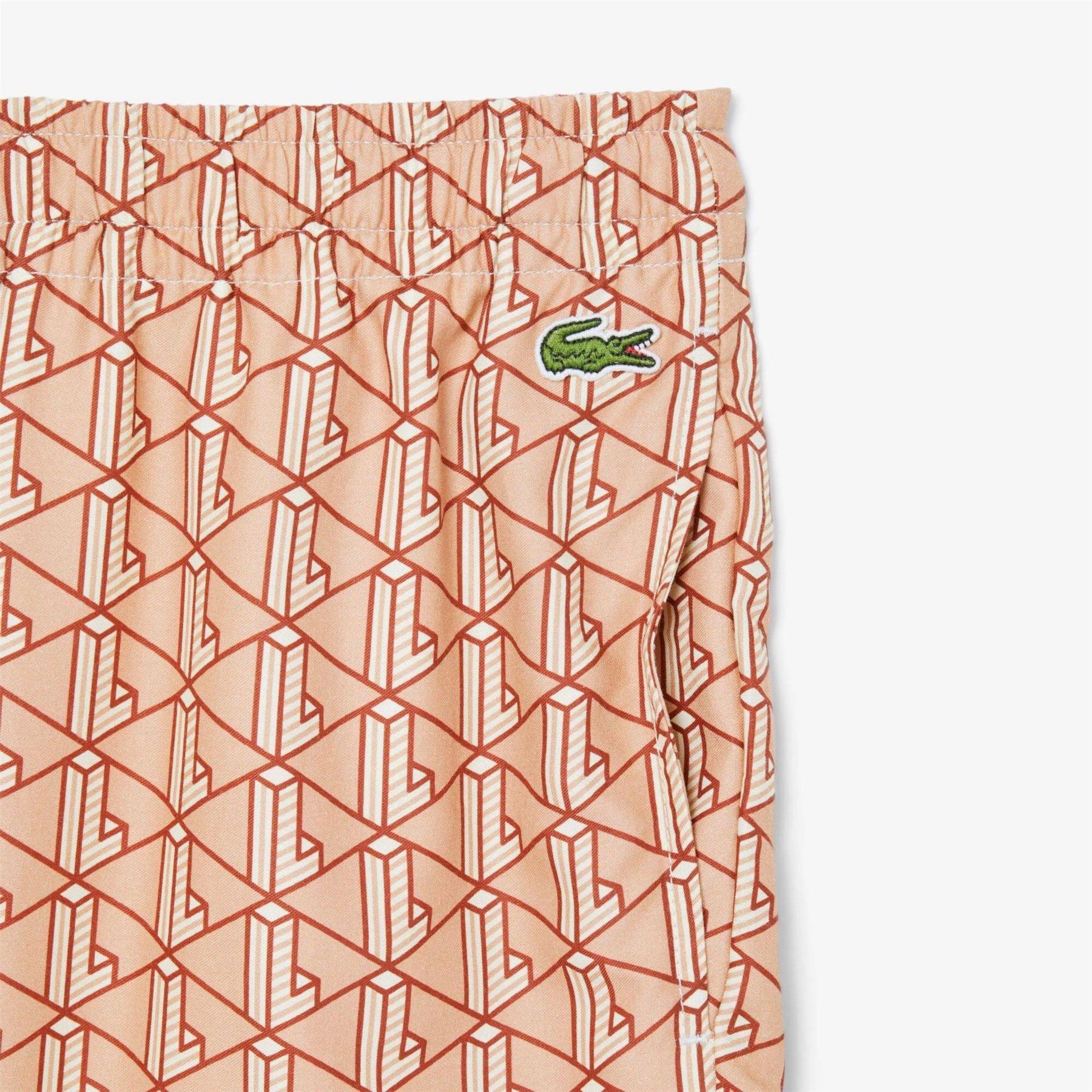 Lacoste Geometric Patterned Bermuda Shorts