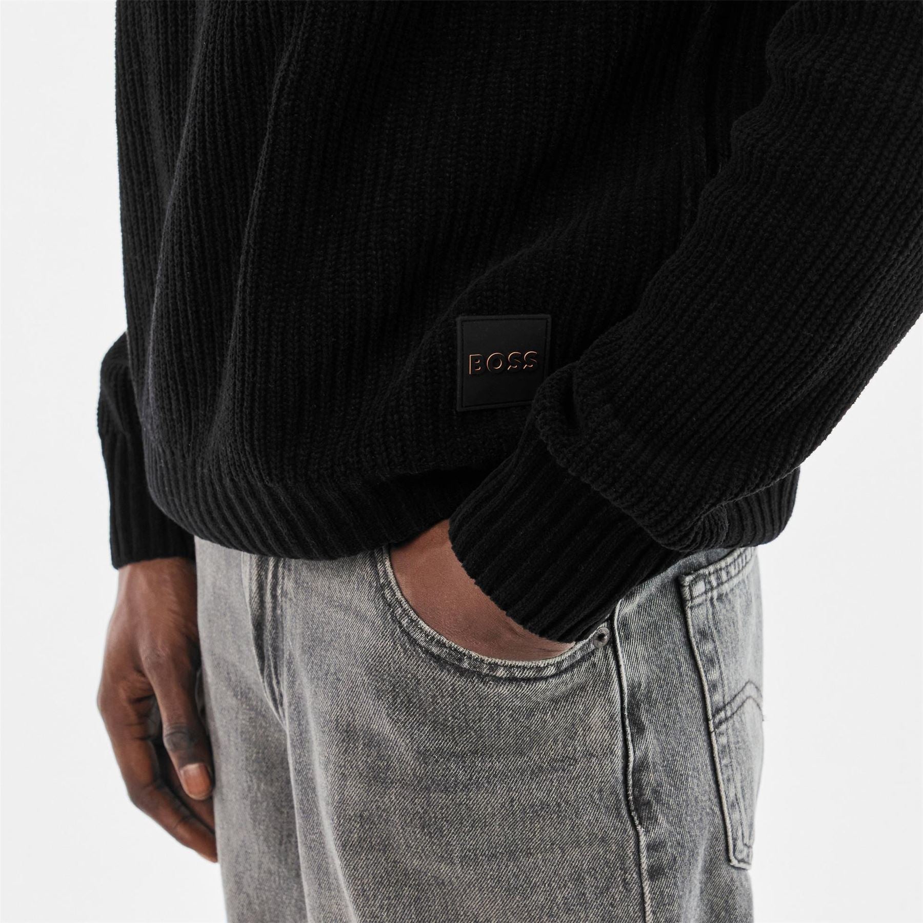 Boss Crew Neck Long Sleeve Regular Fit Sweater