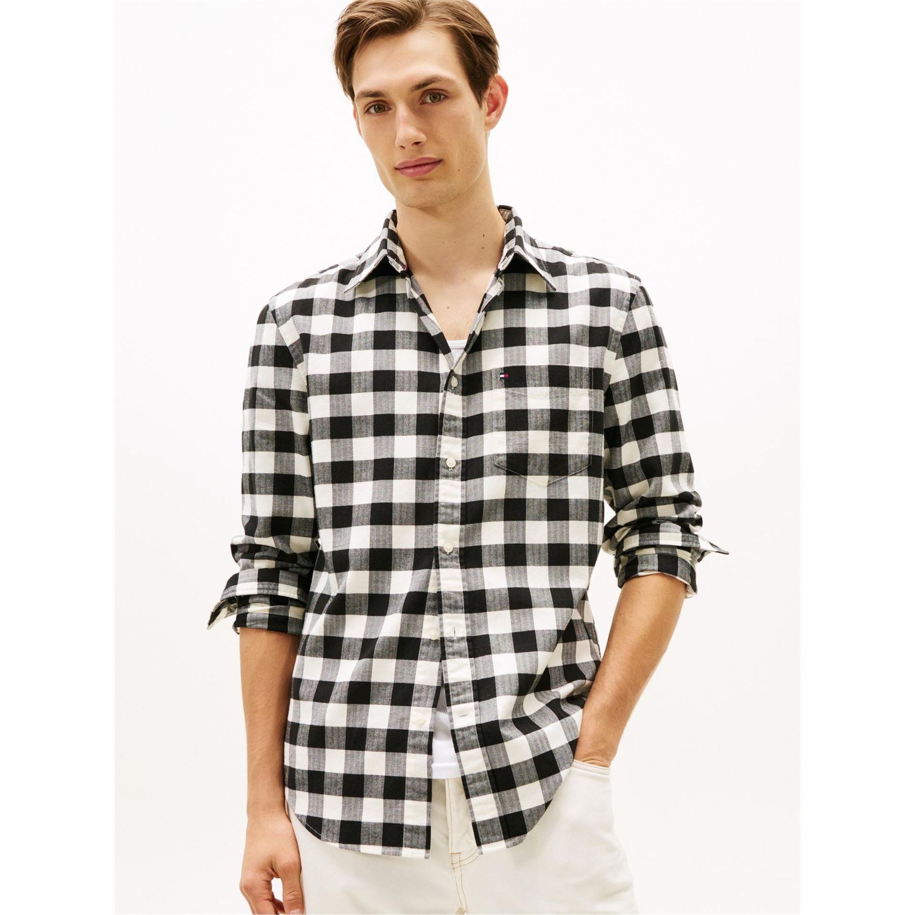Tommy Hilfiger Buffalo Check Long Sleeve Patterned Shirt